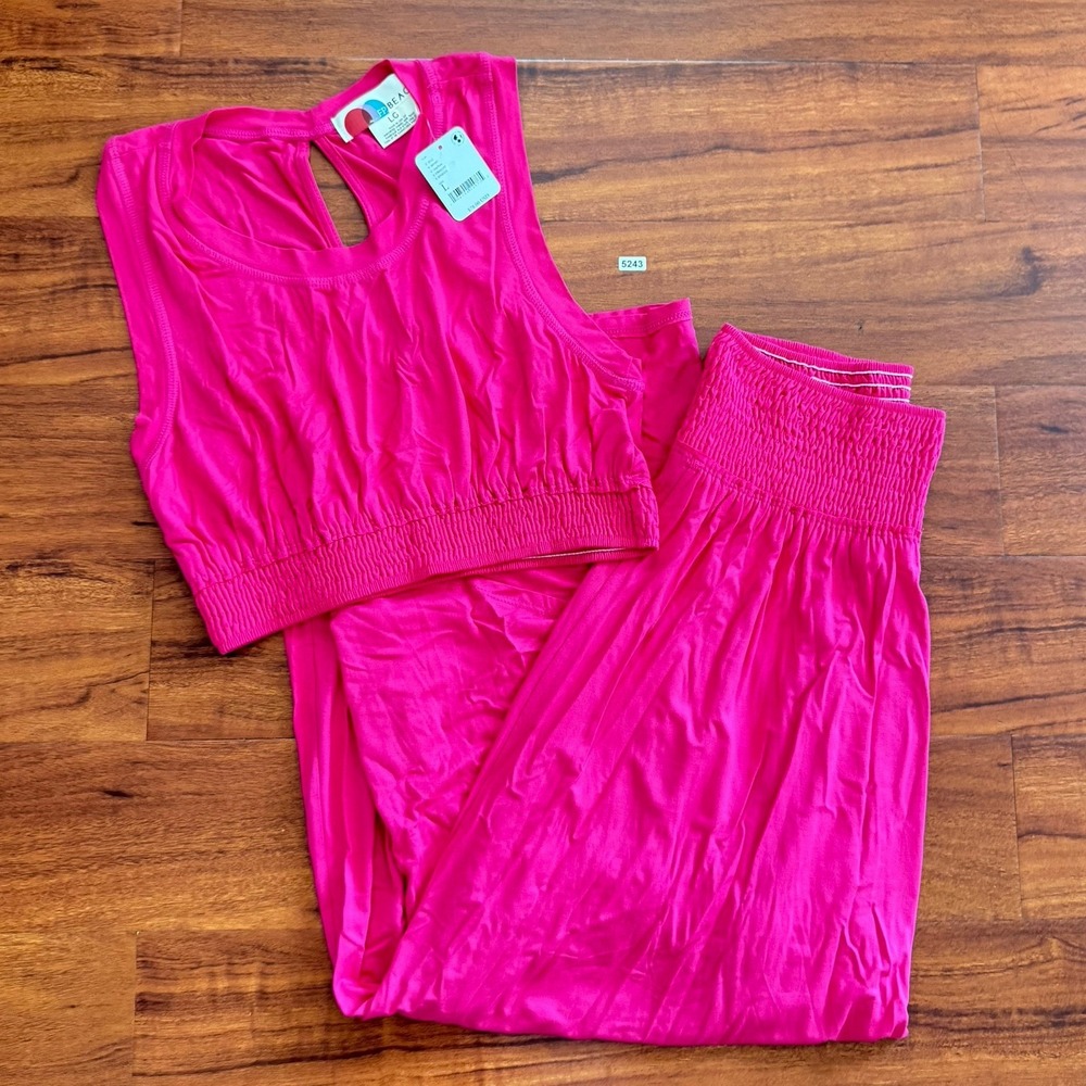 FP Beach Free People Morningside Set Top NWT & Skirt NWOT Sz L